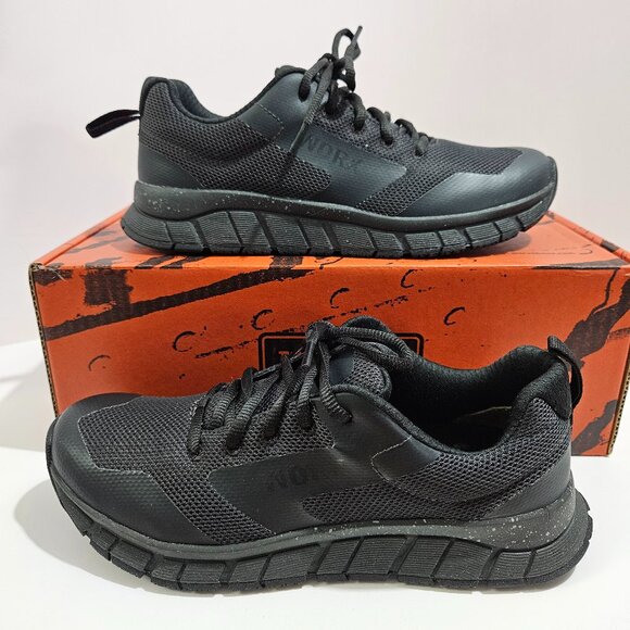 NEW Red Wing Worx Women's Size 7W Workwear Shoes Slip & Oil Resistant Black - Picture 1 of 10